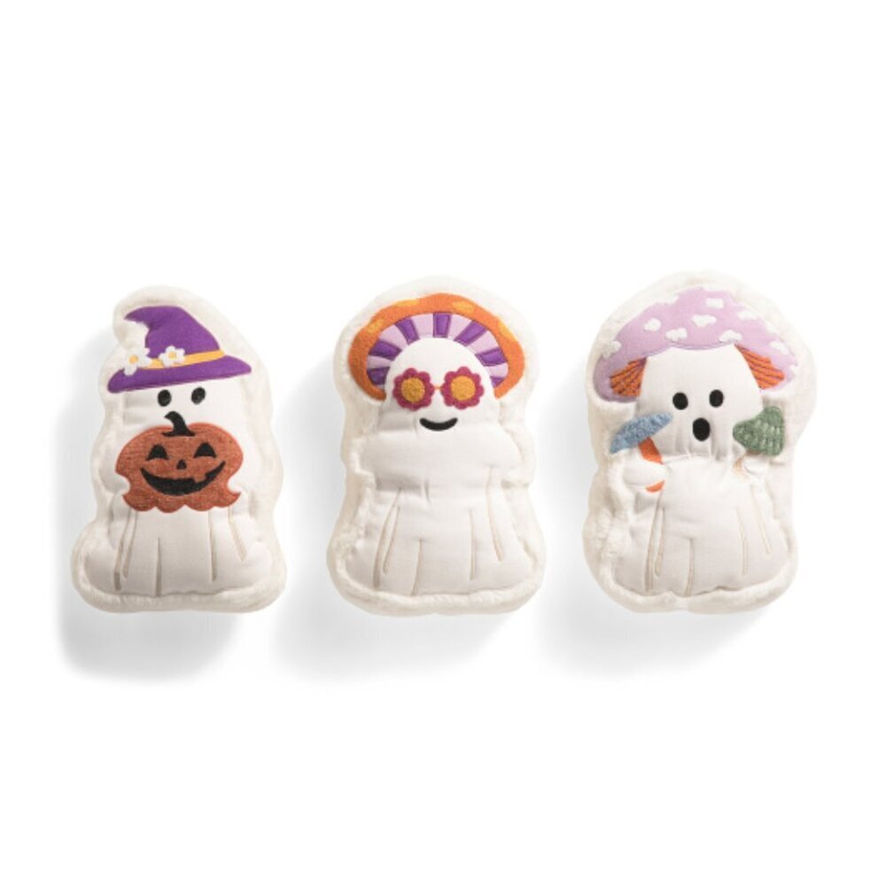 Lunaville MUSHROOM GHOSTS Halloween Pillow Set of 3 NEW